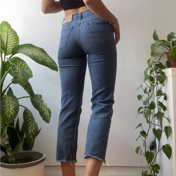 Vintage mid rise raw hem jeans - Picture 4 of 4